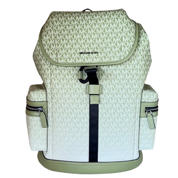 Michael Kors Cooper Large Utility Backpack MK Ombre Light Sage Multi - Picture 1 of 12